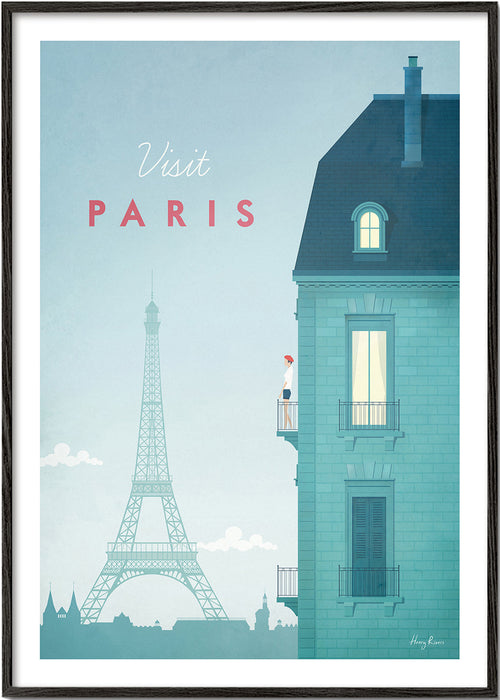 Cuadro de ciudades: Paris illustrerad med Eiffeltornet