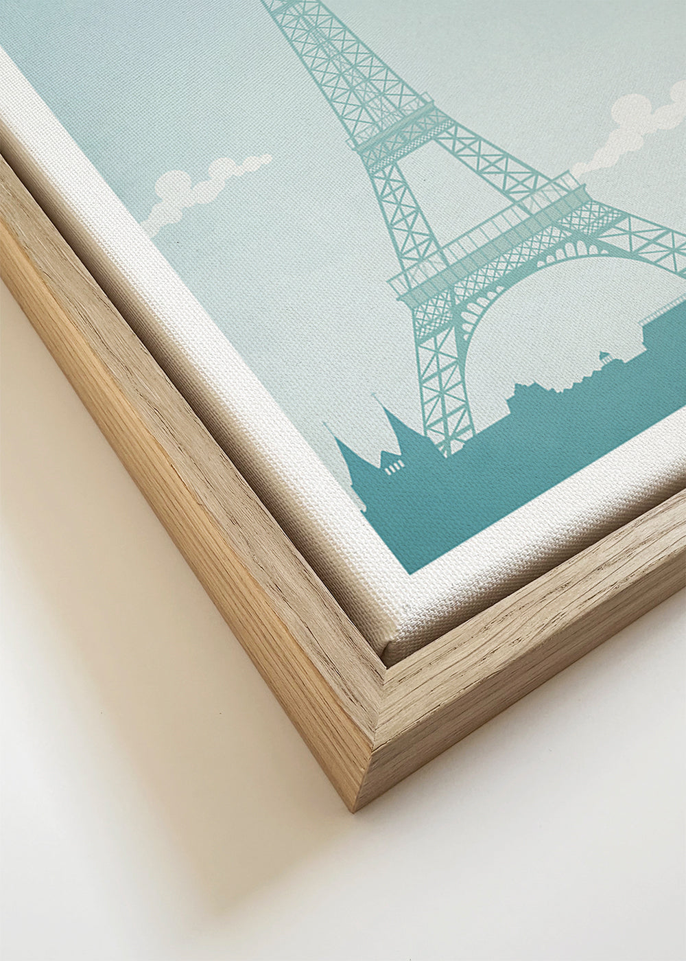 Cuadro de ciudades: Paris illustrerad med Eiffeltornet