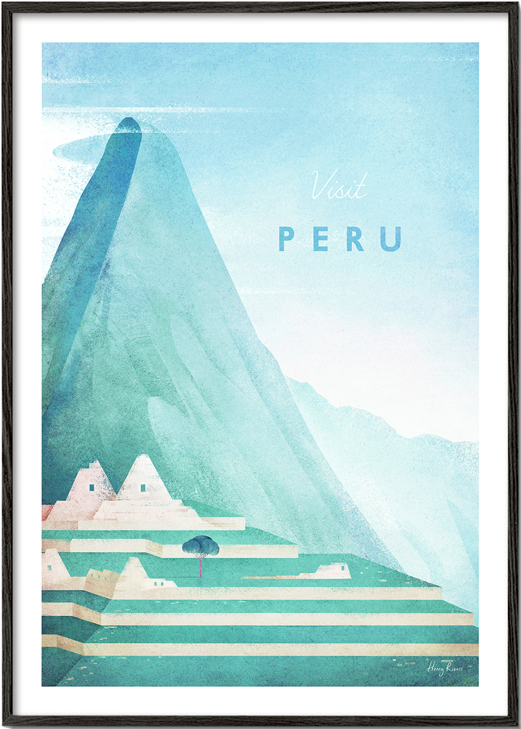 Reseaffisch Visit Peru berg och terrasser