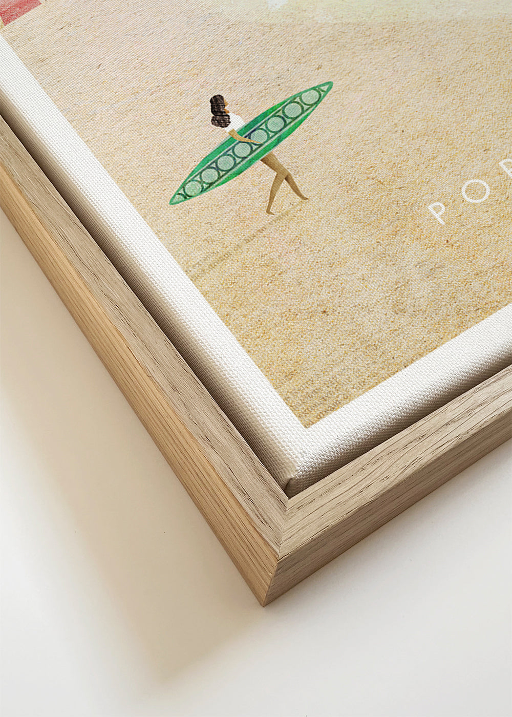 Reseaffisch Portugal — strandillustration
