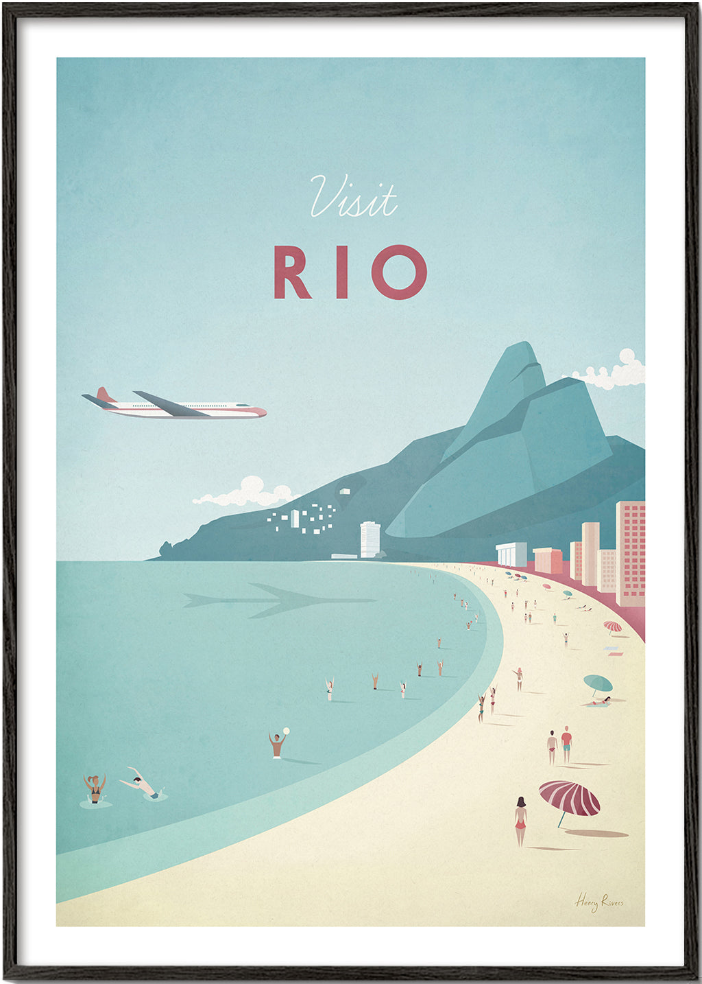 Resaaffisch: Rio strandillustration