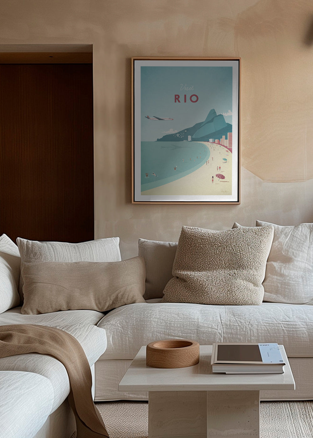 Resaaffisch: Rio strandillustration