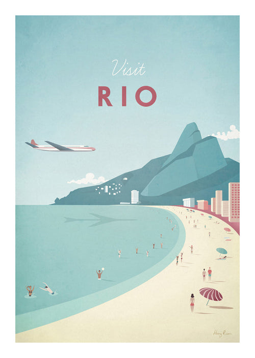 Resaaffisch: Rio strandillustration