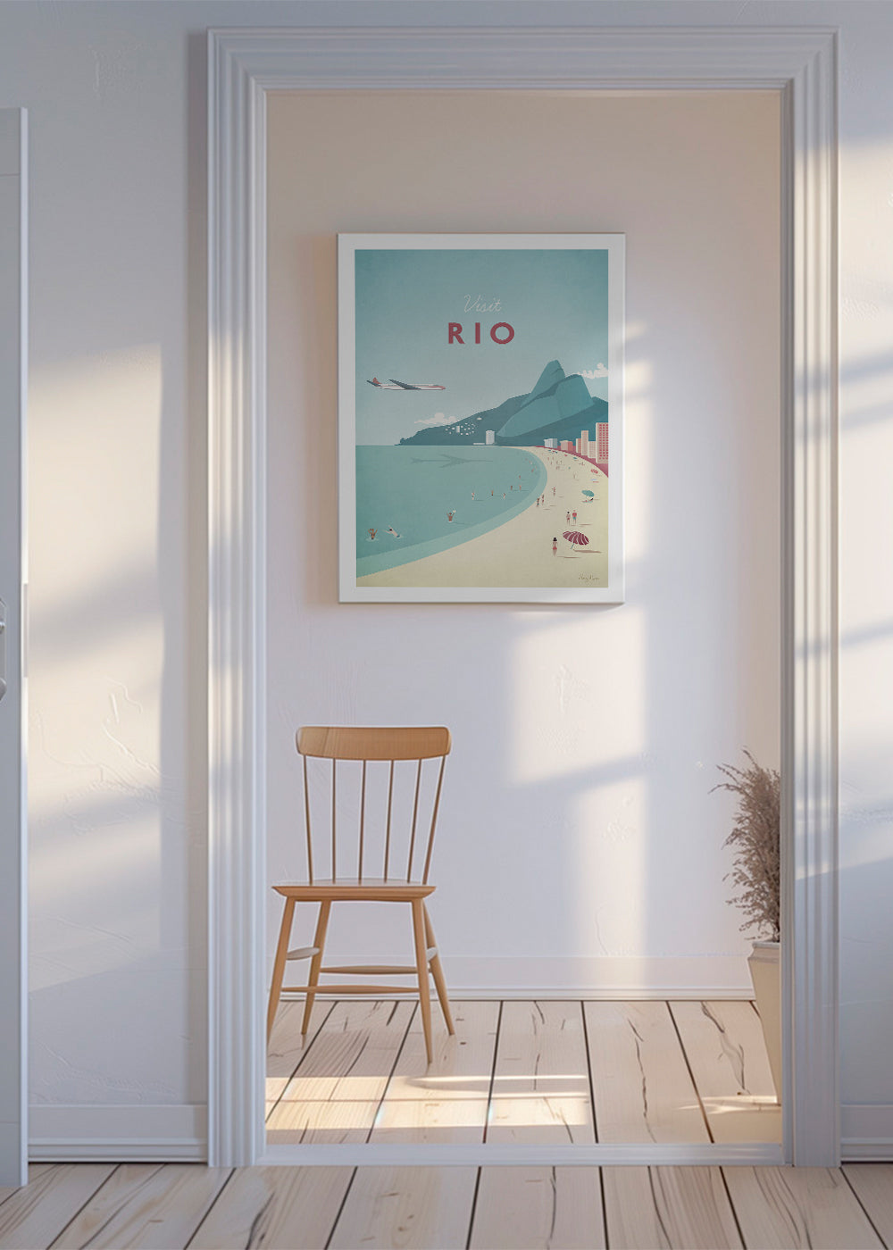 Resaaffisch: Rio strandillustration