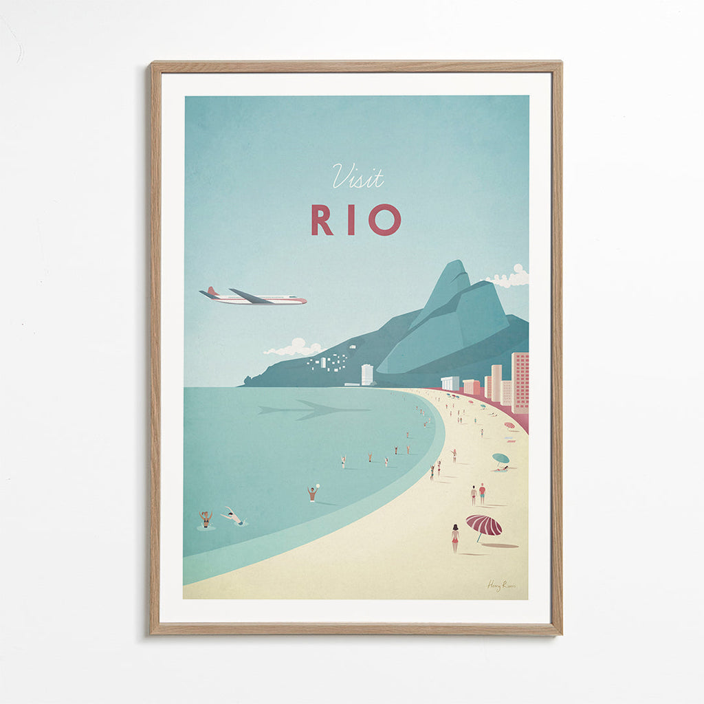 Resaaffisch: Rio strandillustration