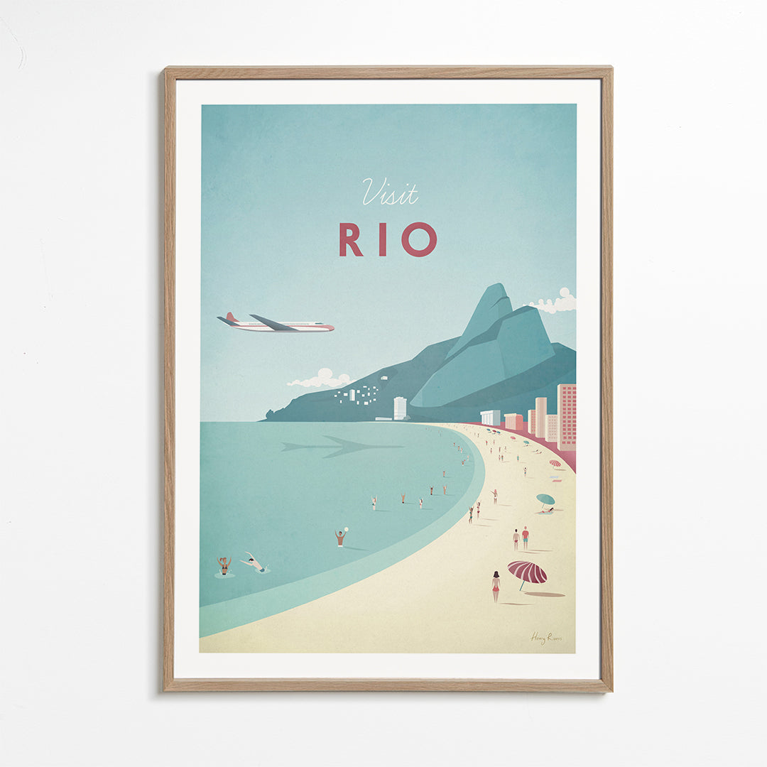 Resaaffisch: Rio strandillustration