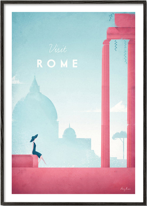 Stadsposter: Rom i pastelltoner