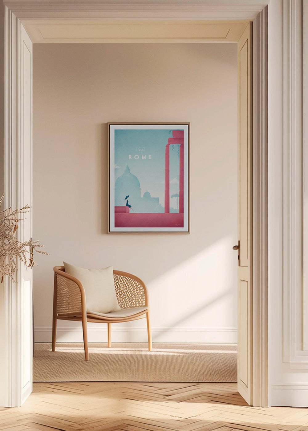 Stadsposter: Rom i pastelltoner