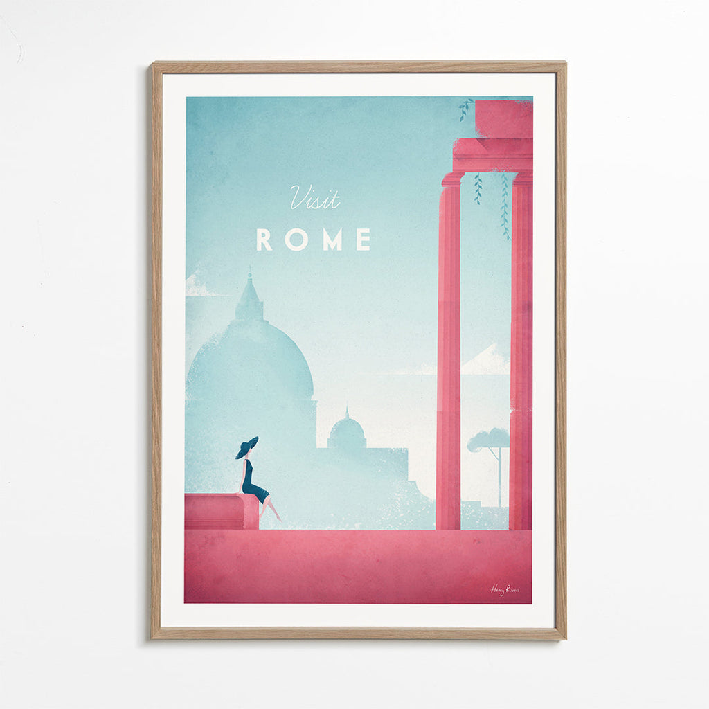 Stadsposter: Rom i pastelltoner