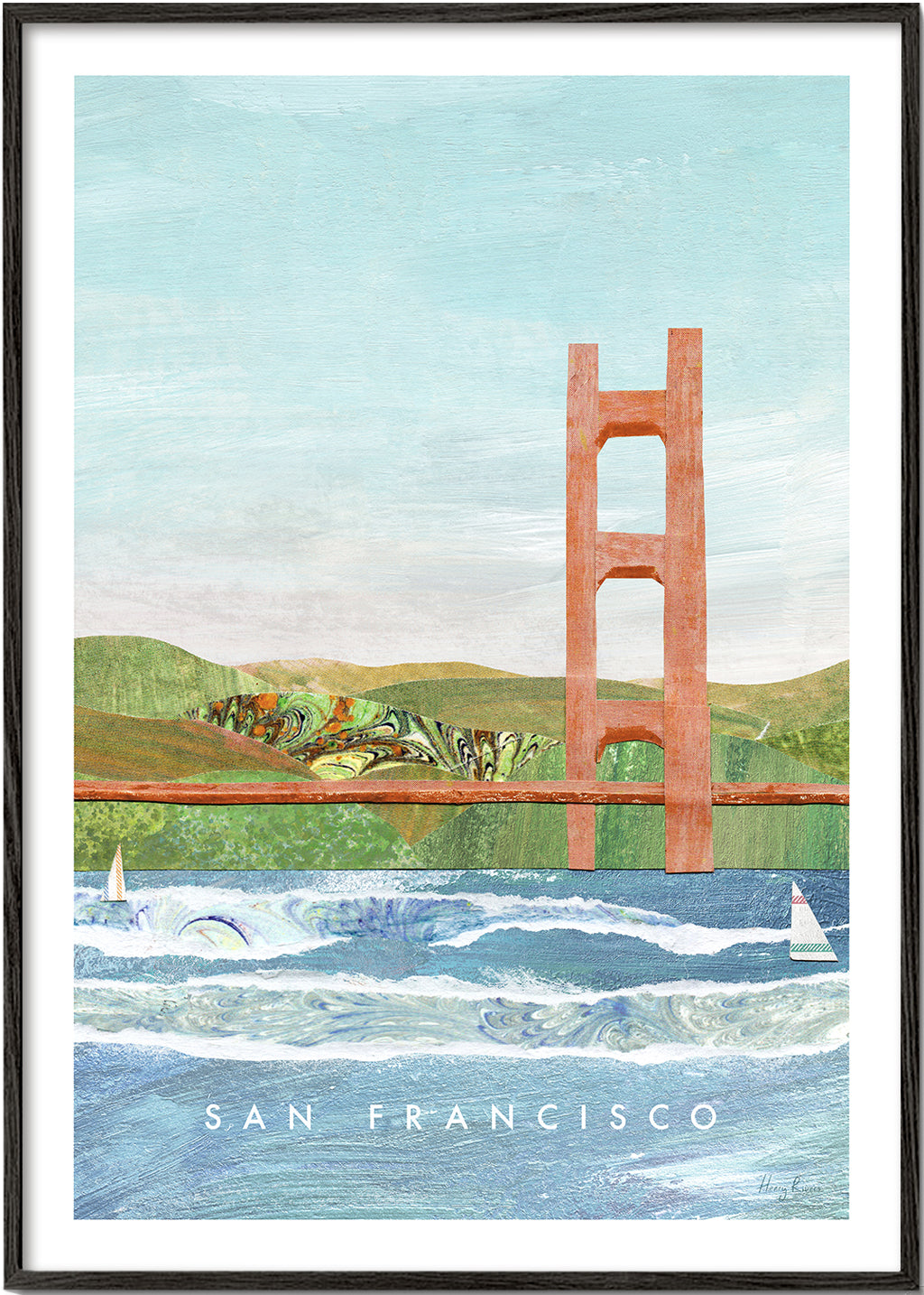 Stadsposter San Francisco illustration
