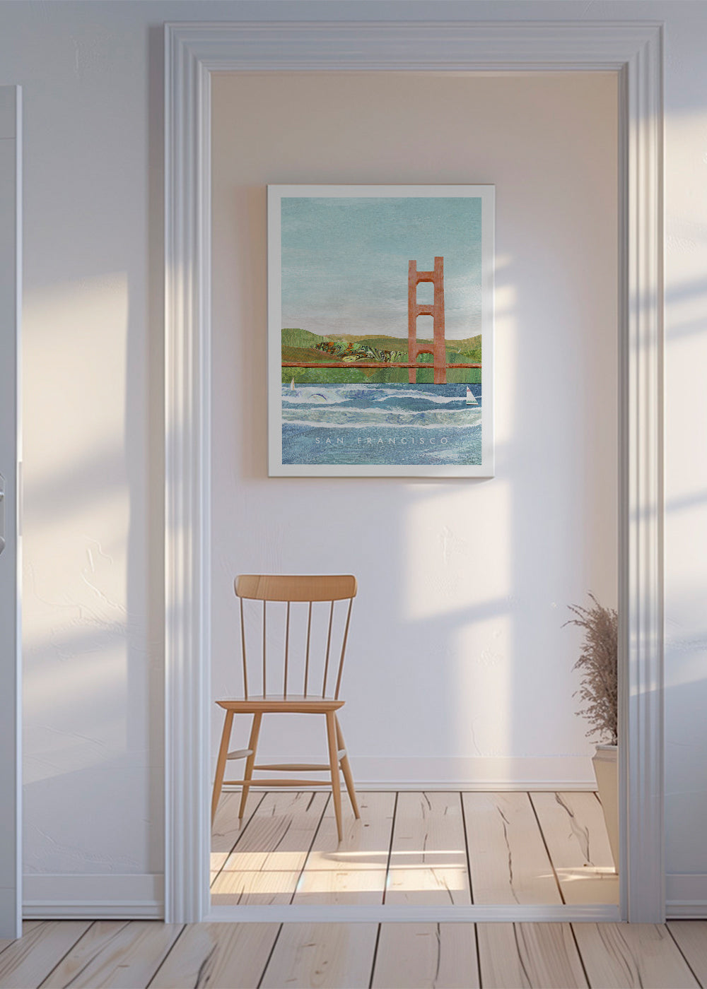 Stadsposter San Francisco illustration
