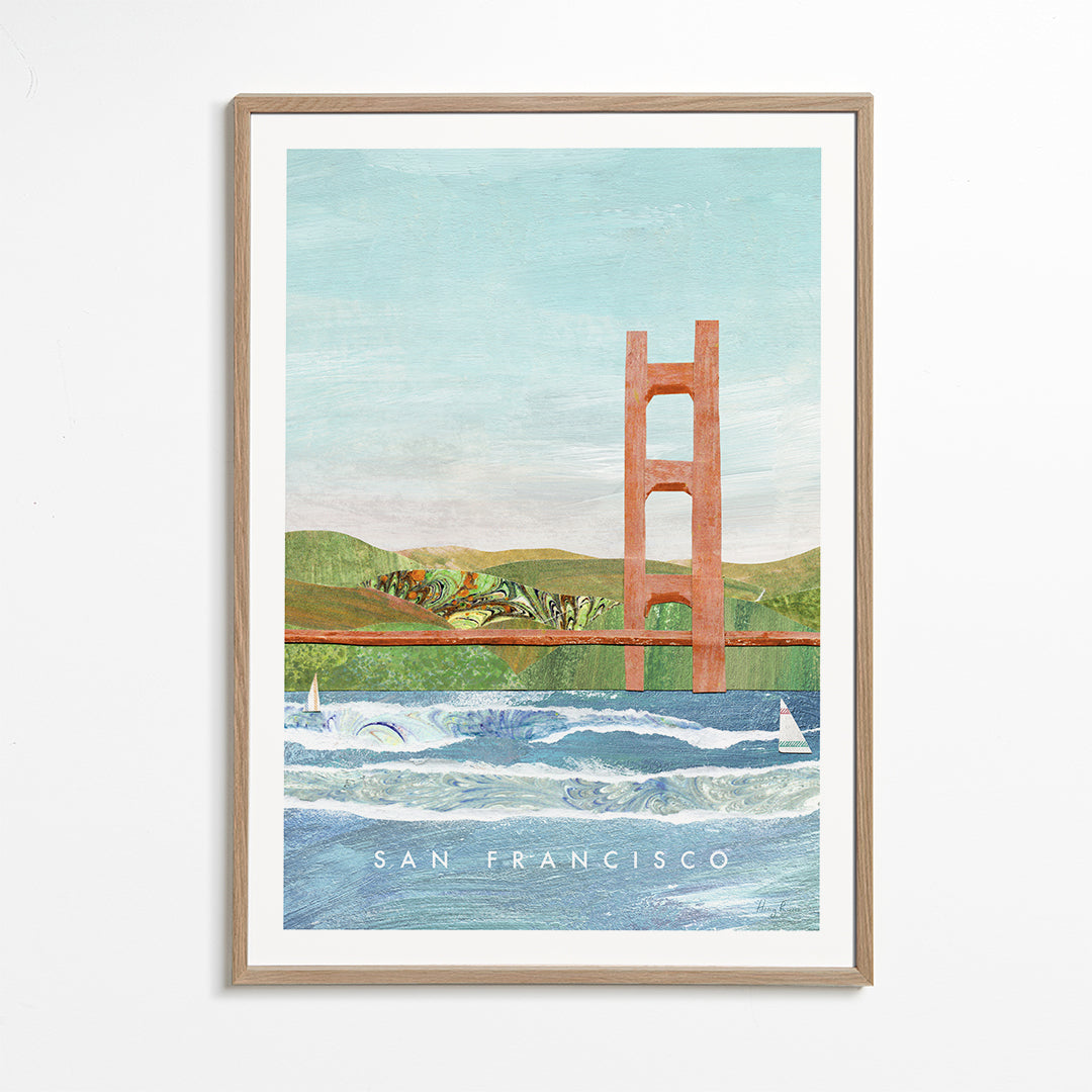 Stadsposter San Francisco illustration