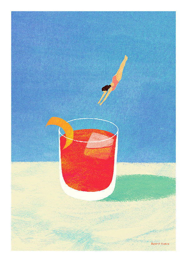 Kökskonst Negroni med dykare