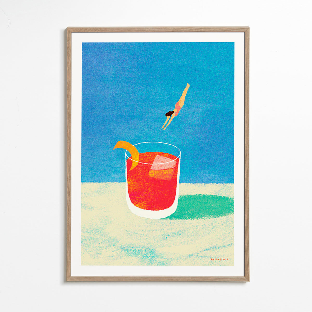 Kökskonst Negroni med dykare – Oak Frame