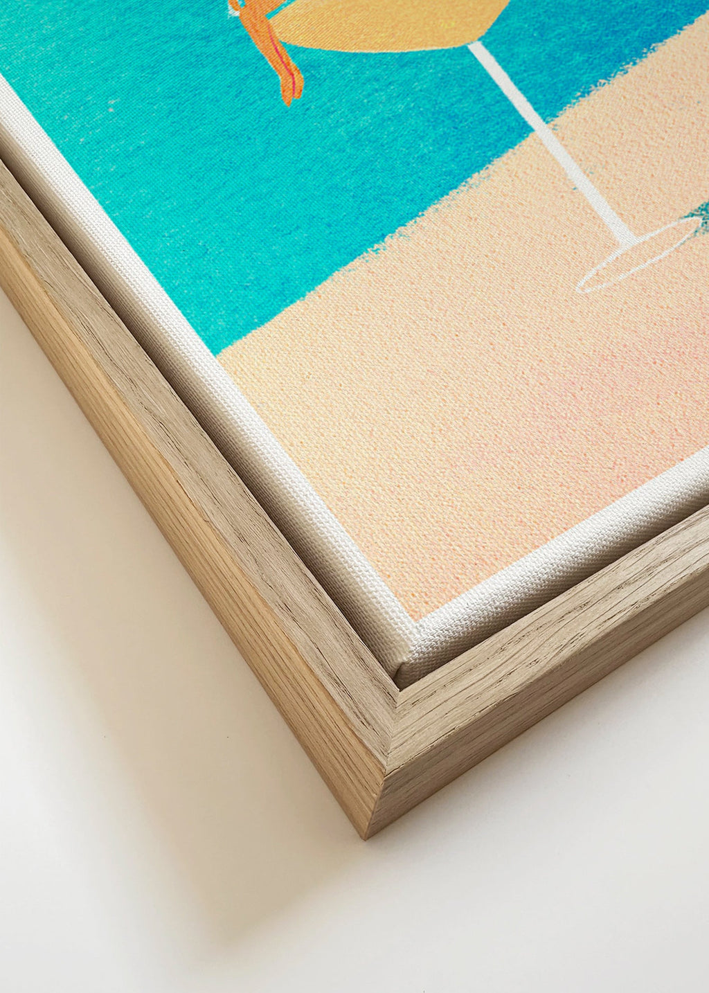 Kökskonst: Margarita i glas illustration – Canvas detail