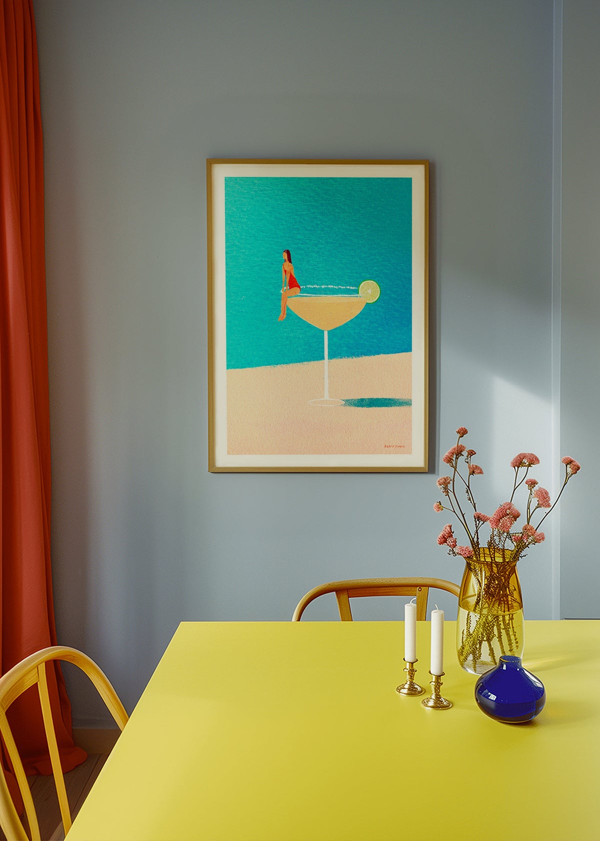 Kökskonst: Margarita i glas illustration – Product1