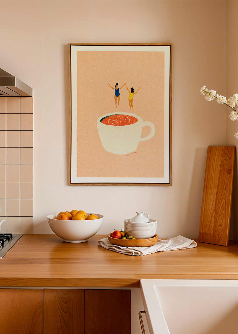 Kökskonst med kopp och simmare – Canvas2