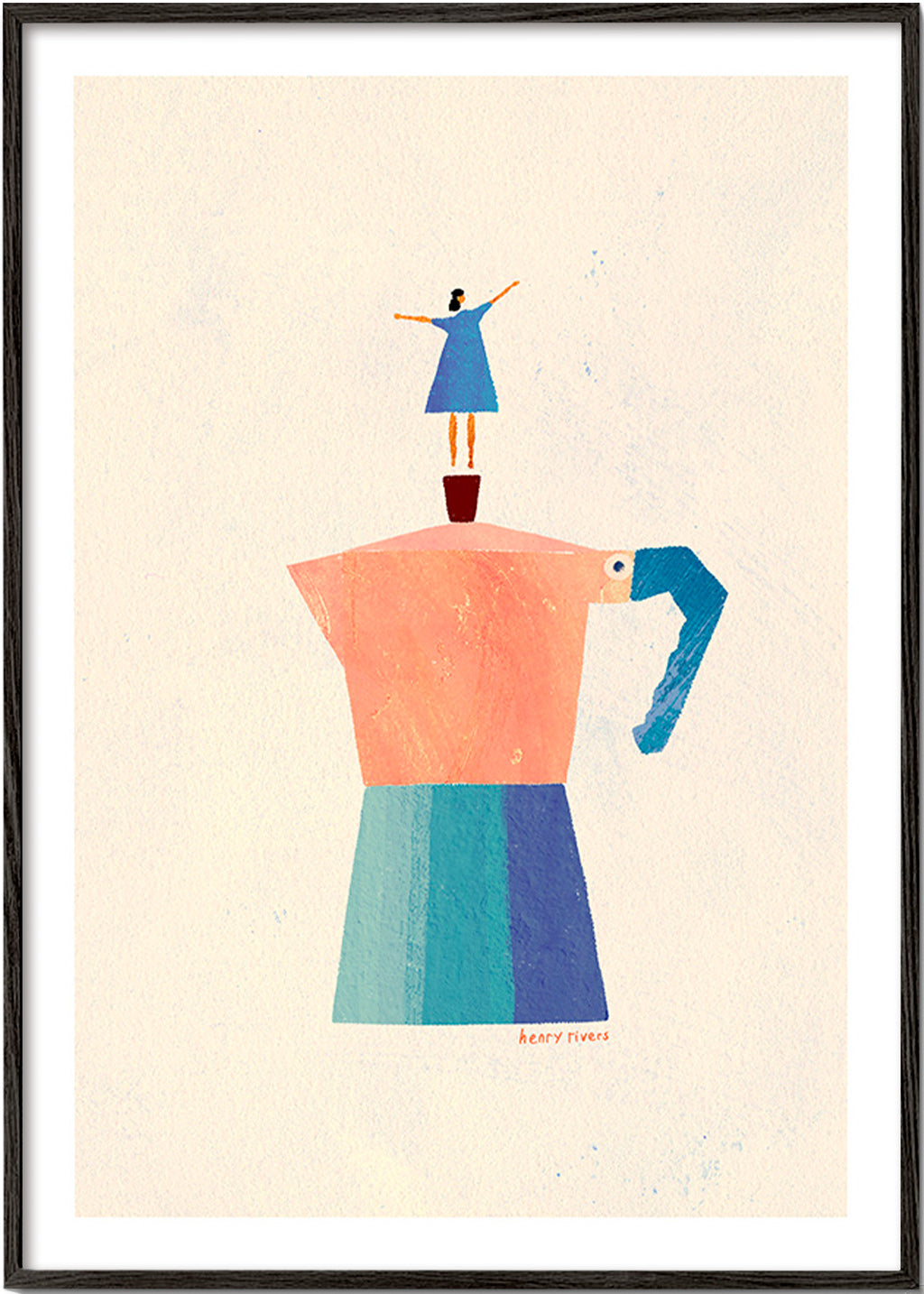 Kökskonst med moka och lekfull silhuett – Black Frame