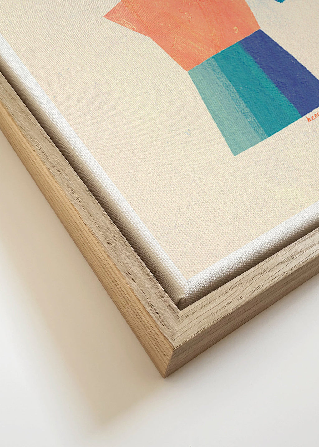 Kökskonst med moka och lekfull silhuett – Canvas detail