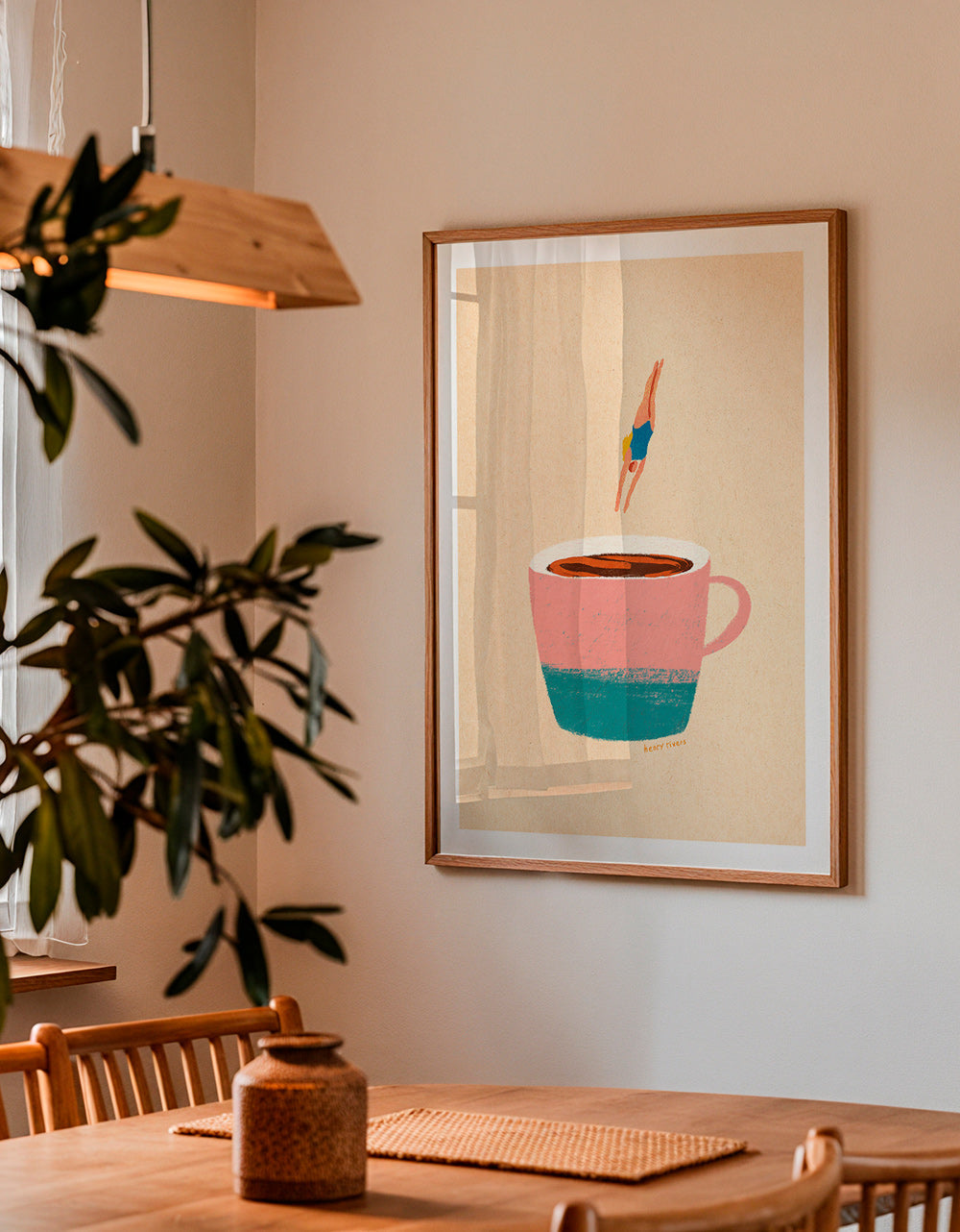 Kökskonst med rosa kopp och dykare – Product3