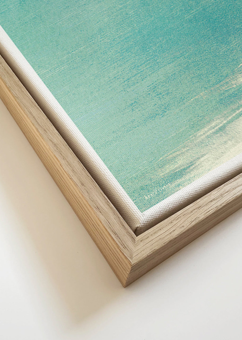 Landskapskonst: badare vid lugn horisont – Canvas detail