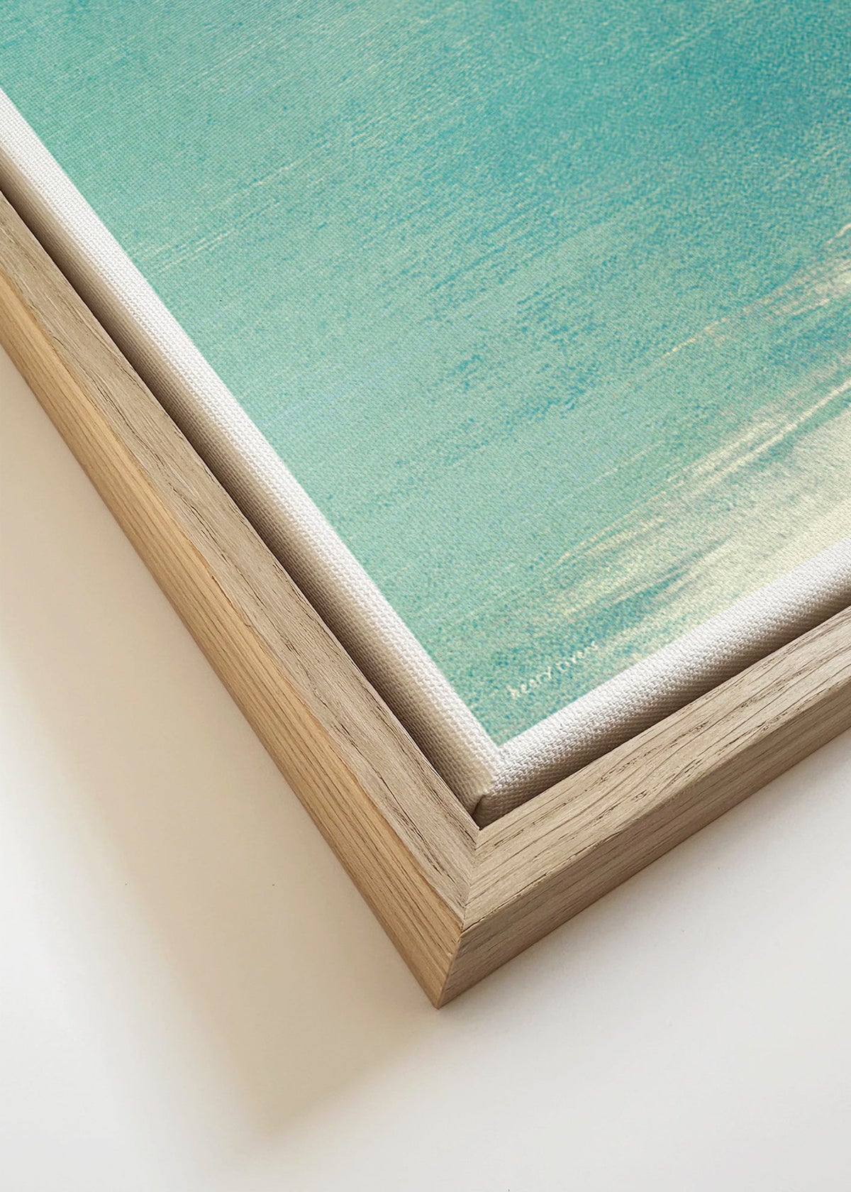 Landskapskonst: badare vid lugn horisont – Canvas detail