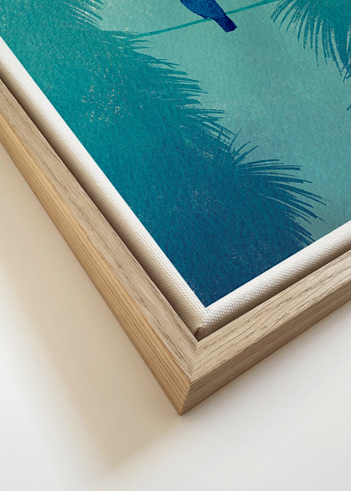 Tukan på tropisk gren tavla – Canvas detail