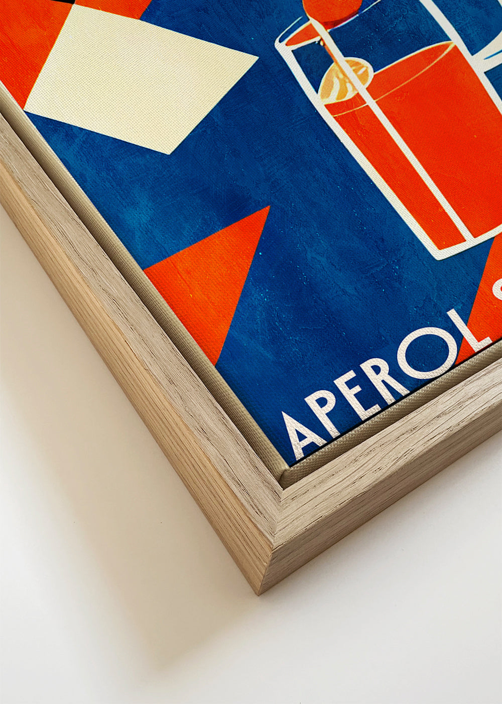 Kökskonst Aperol Spritz geometrisk affisch