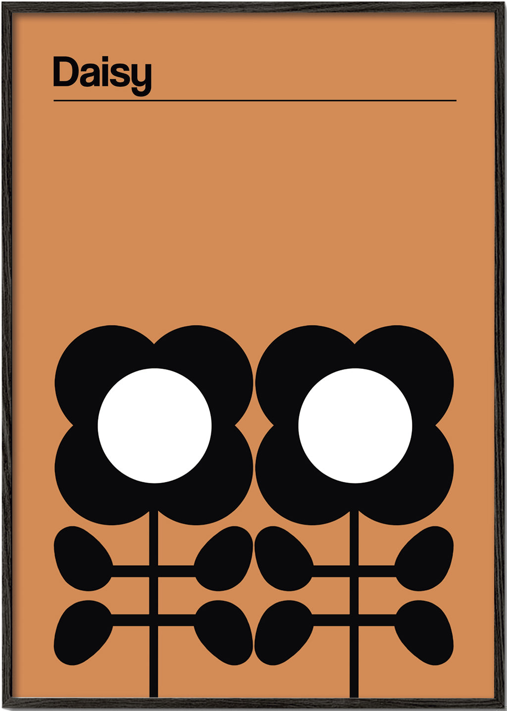 Botanisk poster Daisy minimal