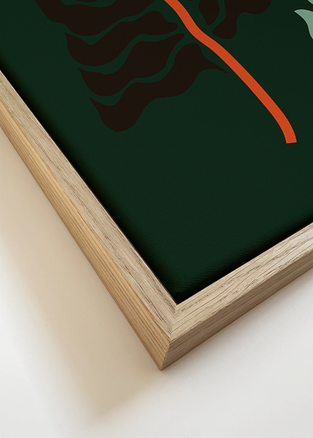 Botanisk poster: retro blommillustration