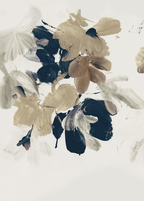 Botanisk print mjuka penselblommor