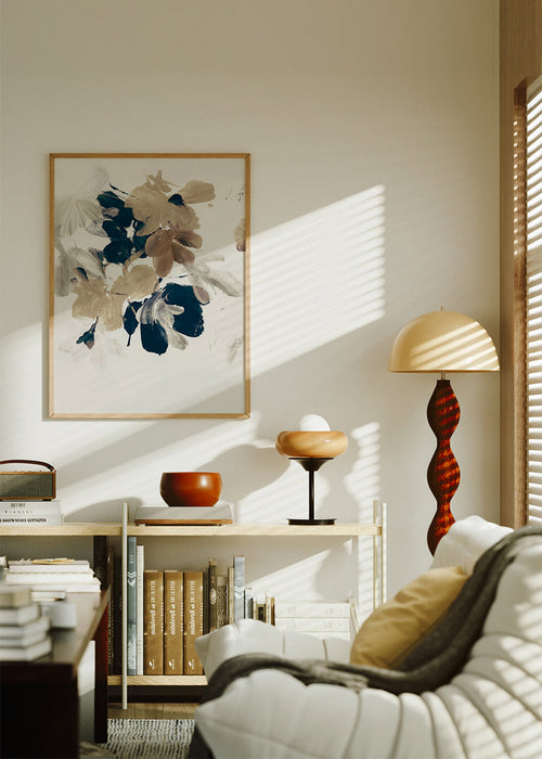Botanisk print mjuka penselblommor