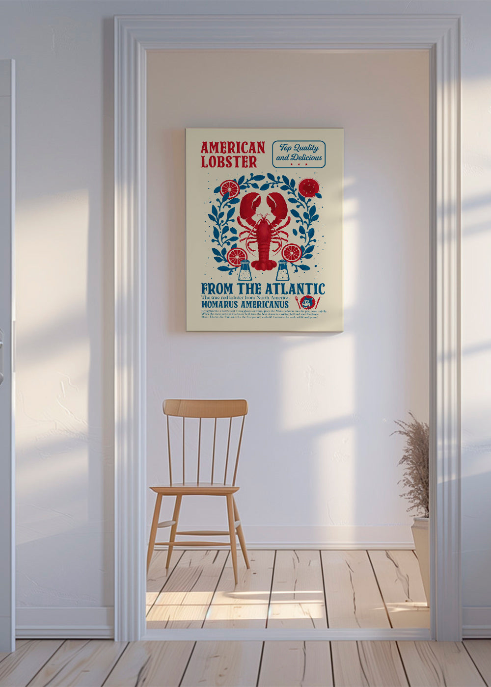 Lobster kitchen print