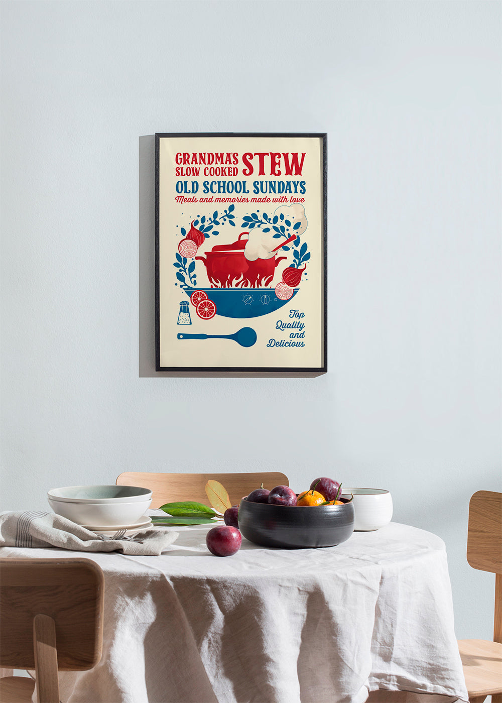 Kökskonst med retro gryta