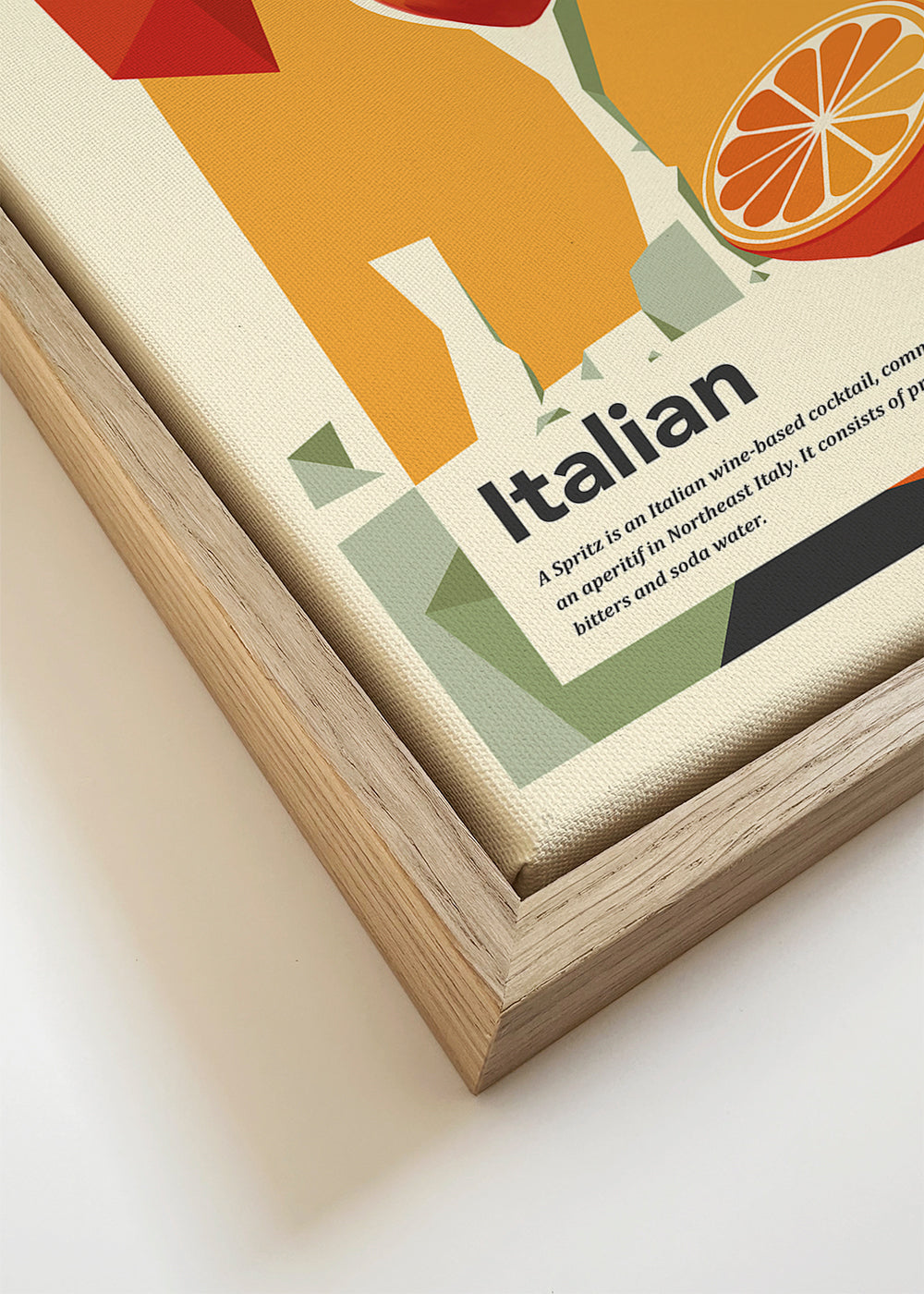 Kökskonst Spritz italiensk vintageposter