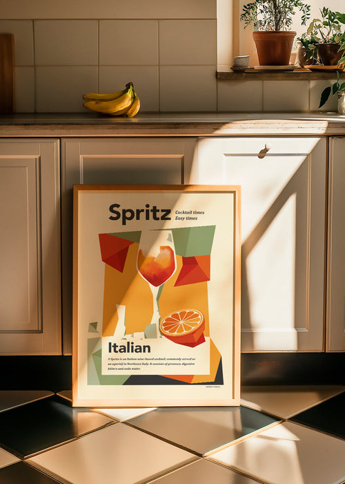 Kökskonst Spritz italiensk vintageposter