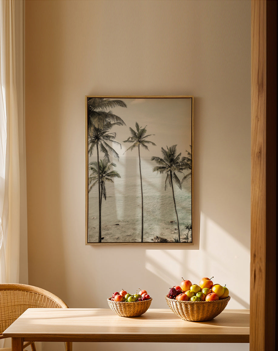 Tropical Dreams - Framed canvas in an interior