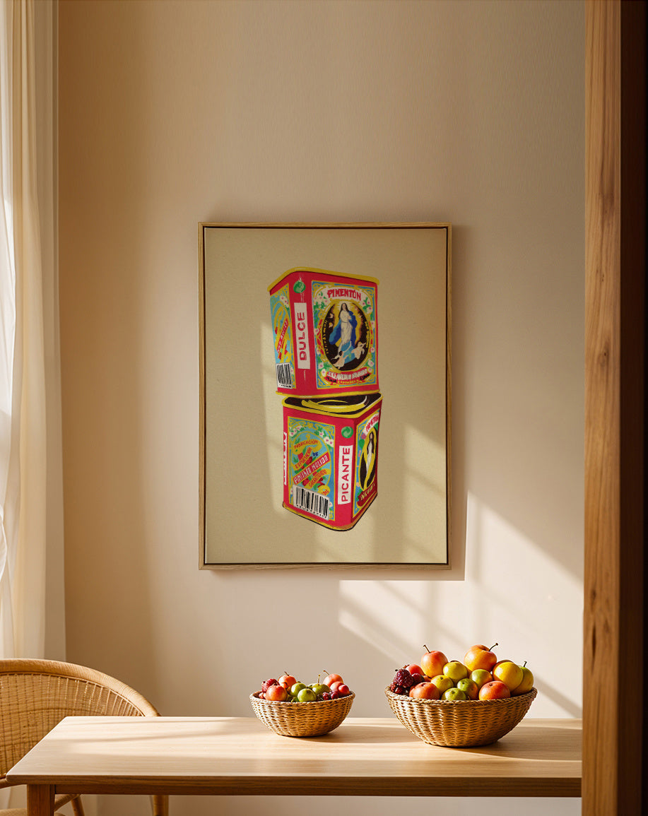 Pimentón - Framed canvas in an interior