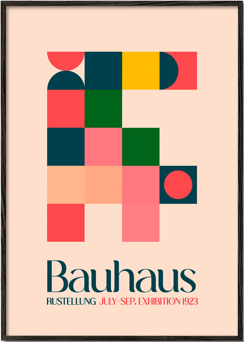 Vintageposter Bauhaus geometrisk 1923