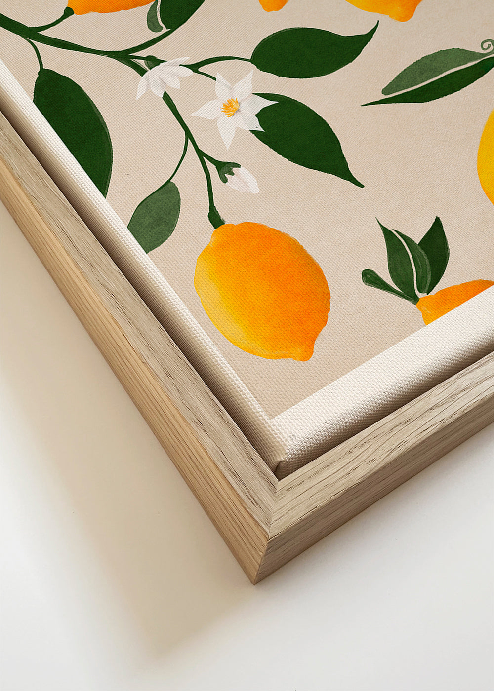 Botanisk poster citron på gren