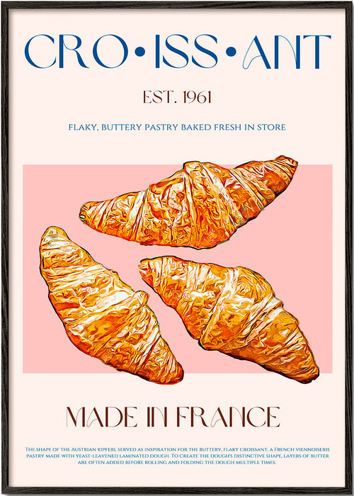 Kökskonst Croissant illustration