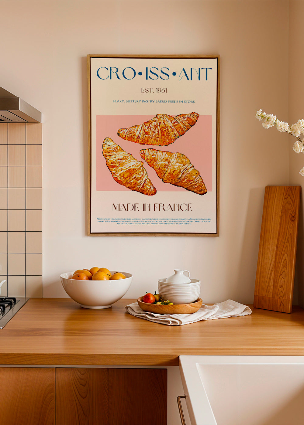 Kökskonst Croissant illustration
