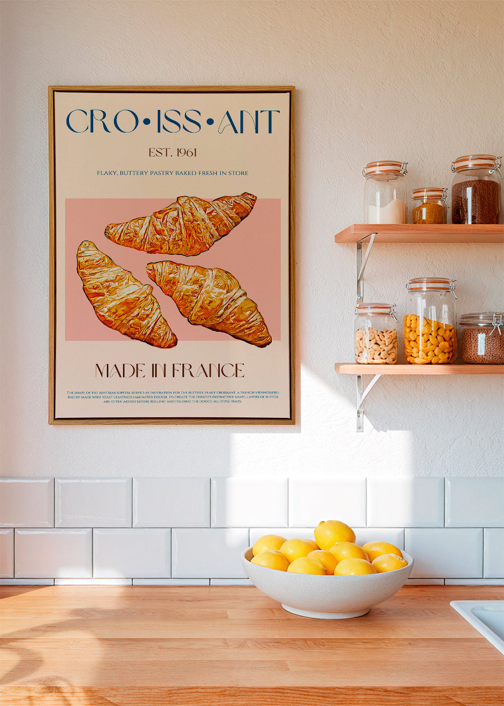 Kökskonst Croissant illustration