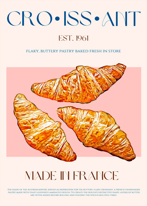 Kökskonst Croissant illustration