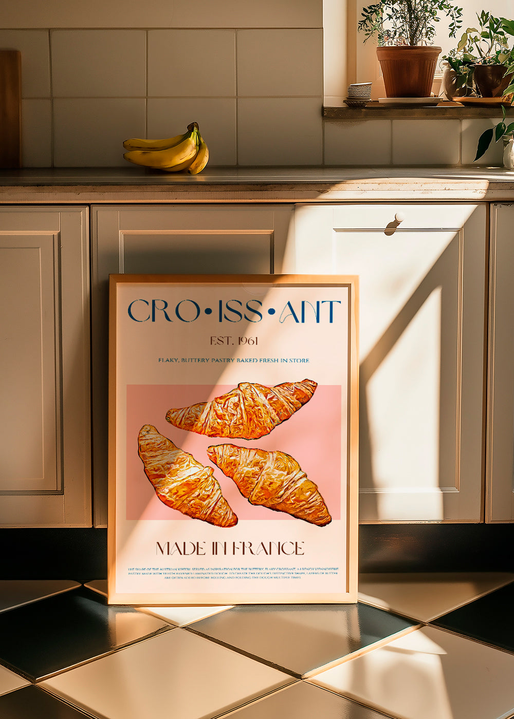 Kökskonst Croissant illustration
