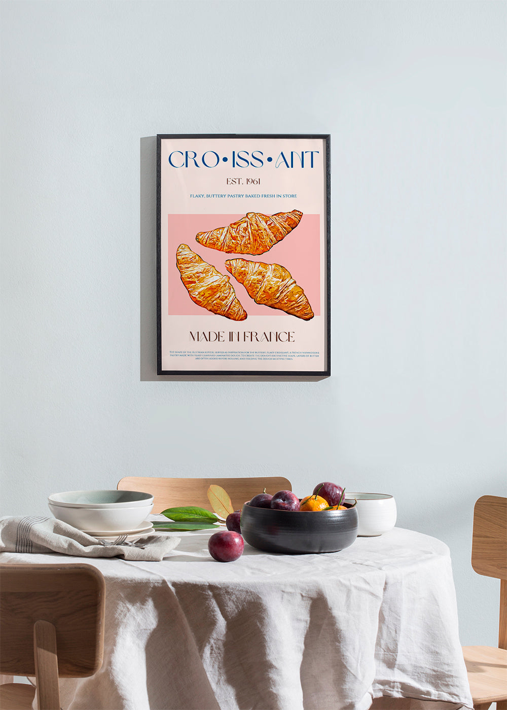 Kökskonst Croissant illustration