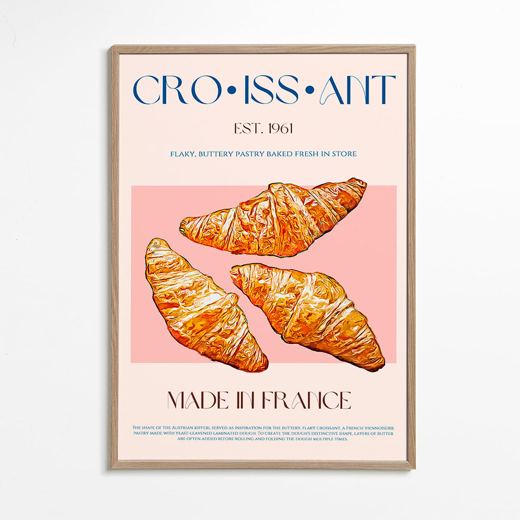 Kökskonst Croissant illustration