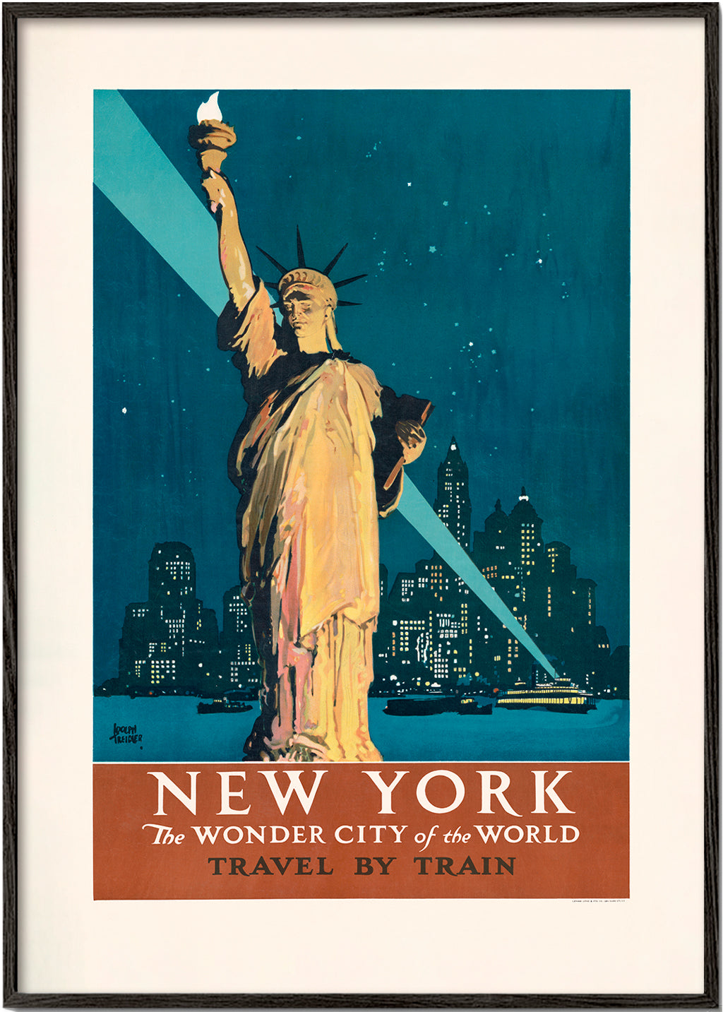 New York reseaffisch vintage