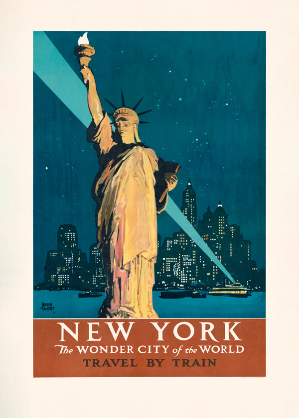 New York reseaffisch vintage