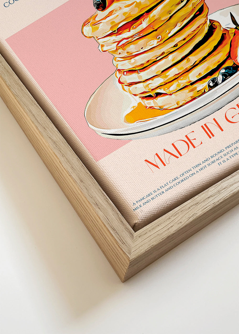 Kökskonst Pancake stapel illustration retro